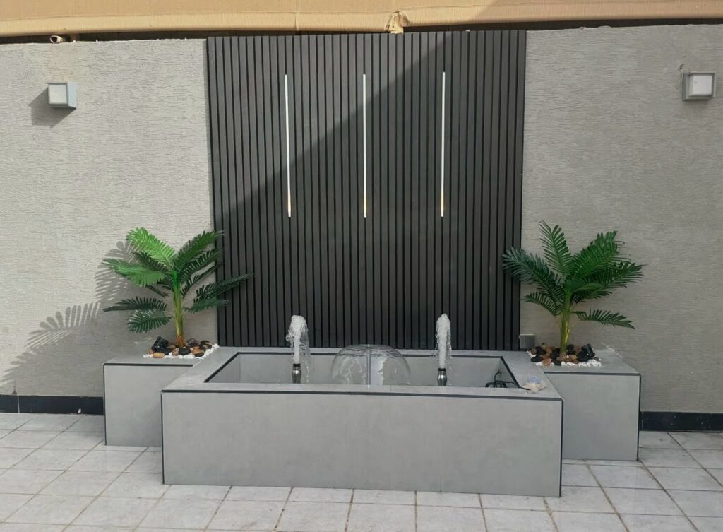 نوافير حدائق بالدمام مؤسسة الابرار لتنسيق الحدائق المنزلية