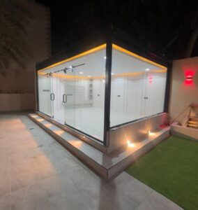 غرف زجاج بالدمام و الخبر مؤسسة الابرار لتنسيق الحدائق المنزليه